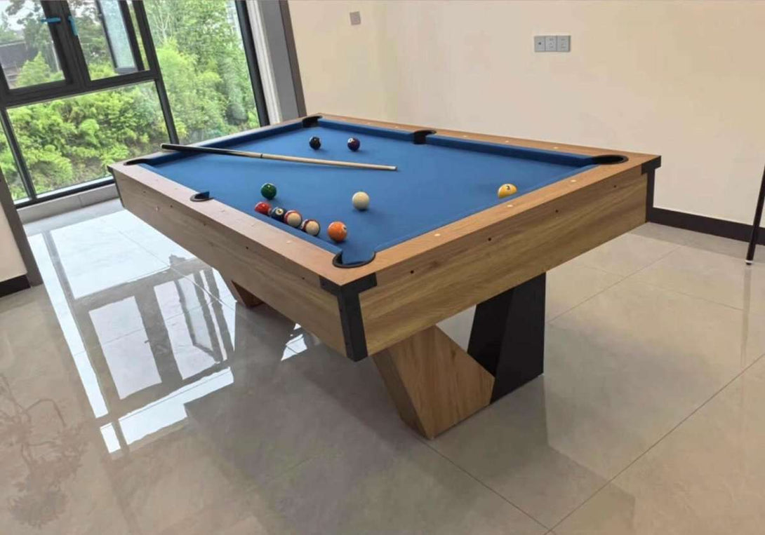 025-LP002X 7FT 8FT 9FT 3-in-1 Pool Table – Multi-Function Billiards/Ping Pong/Dining.Free accessory kit included. - X Sports&Living