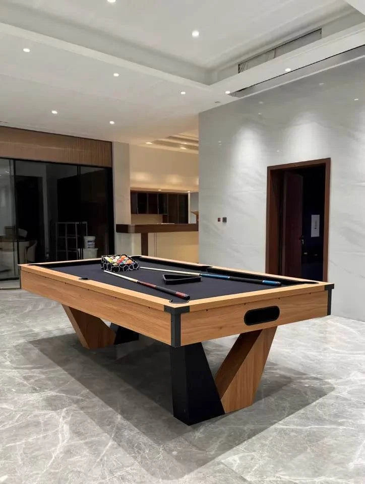 025-LP002X 7FT 8FT 9FT 3-in-1 Pool Table – Multi-Function Billiards/Ping Pong/Dining.Free accessory kit included. - X Sports&Living