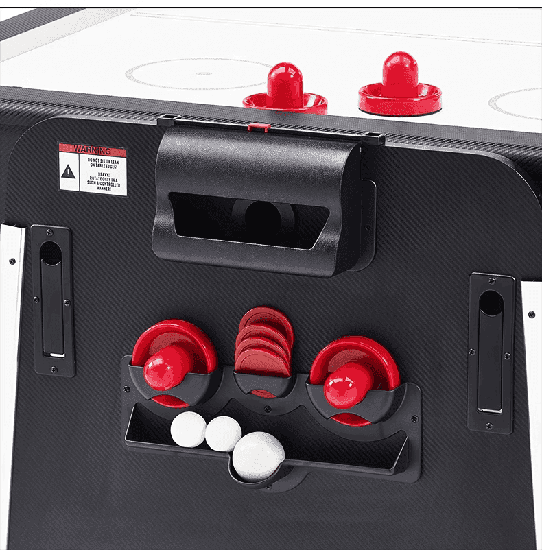 025-LP003X 4-in-1 multi-function table – billiards, air hockey, table tennis & dining. Free accessory kit included. Perfect for game rooms. - X Sports&Living