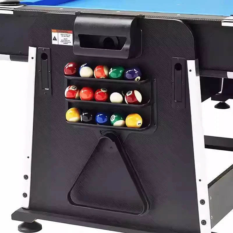 025-LP003X 4-in-1 multi-function table – billiards, air hockey, table tennis & dining. Free accessory kit included. Perfect for game rooms. - X Sports&Living