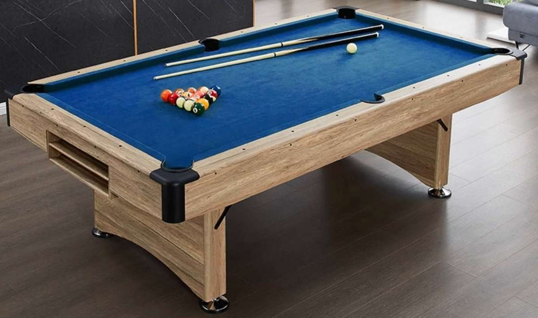 025-LP005X 7FT8FT 3-in-1 Pool Table – Multi-Function Billiards, Snooker, Ping Pong & Dining. Foldable design for easy storage. Free accessory kit included. - X Sports&Living