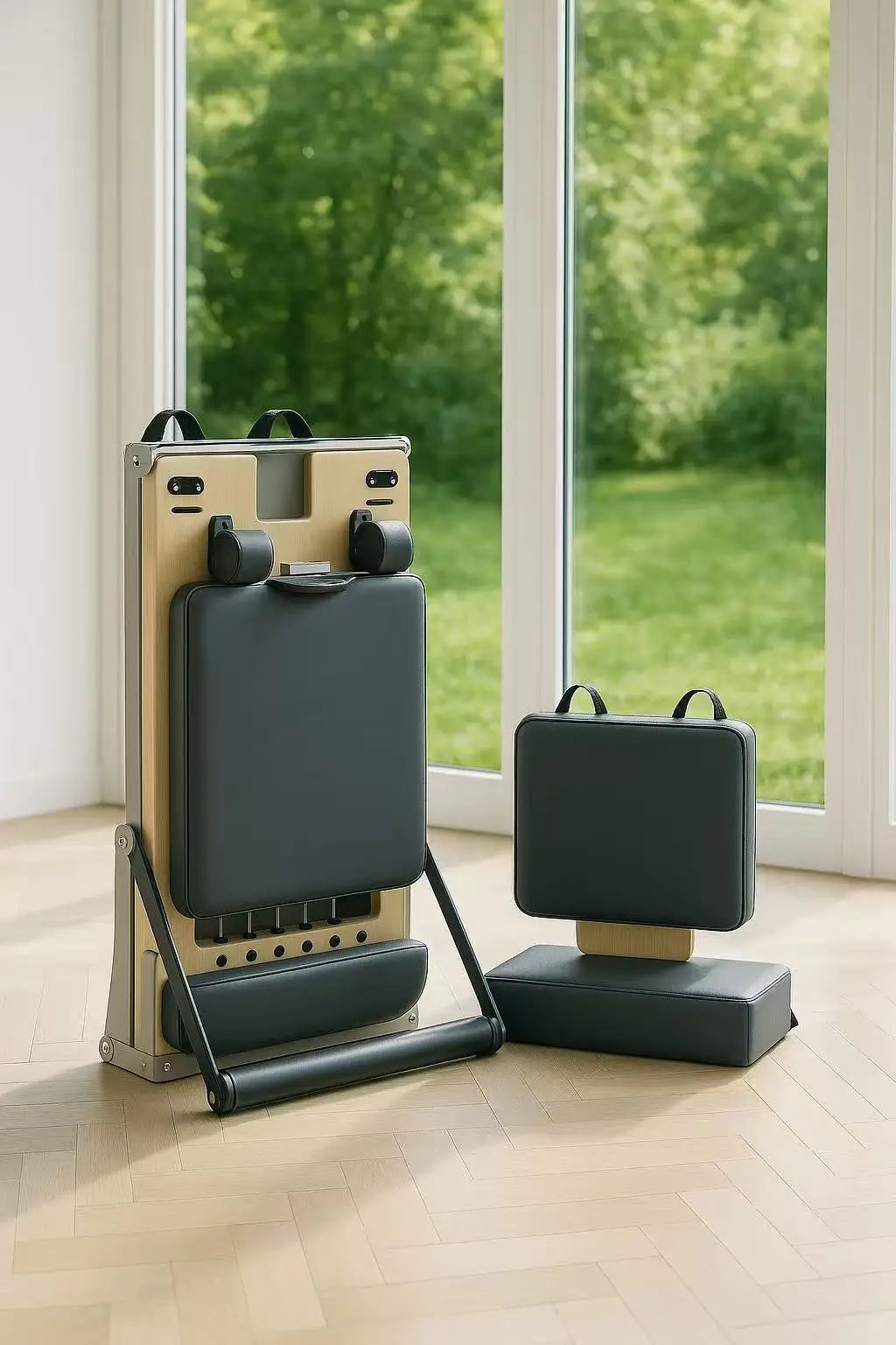 Aventis 4 Luxury Pilates Reformer in Storm Grey – Foldable, Space-Saving Reformer for Lagree, Pilates & Home or Professional Studio Training - X Sports&Living