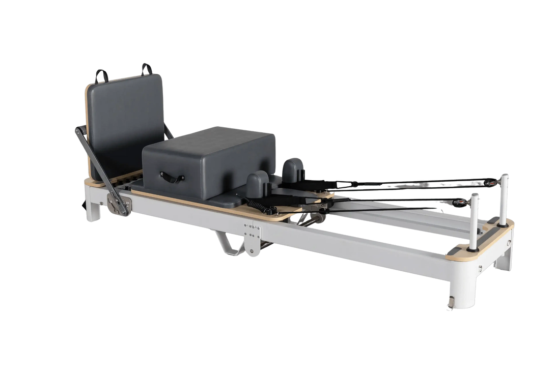 Aventis 4 Luxury Pilates Reformer in Storm Grey – Foldable, Space-Saving Reformer for Lagree, Pilates & Home or Professional Studio Training - X Sports&Living