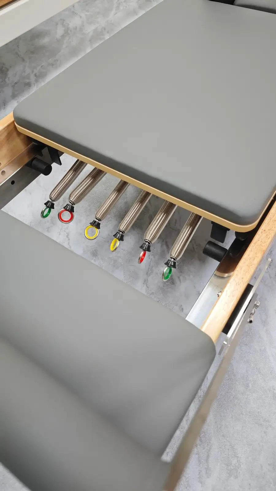 Elara X Reformer | Luxury Pilates Reformer in Storm Grey for Professional Studios and Home Gyms