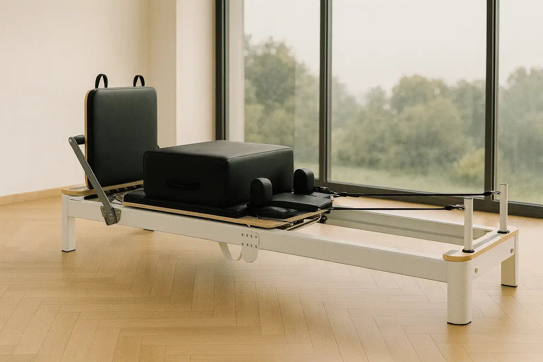 Aventis 4 Luxury Pilates Reformer in Black – Foldable, Space-Saving Reformer for Lagree, Pilates & Home or Professional Studio Training - X Sports&Living