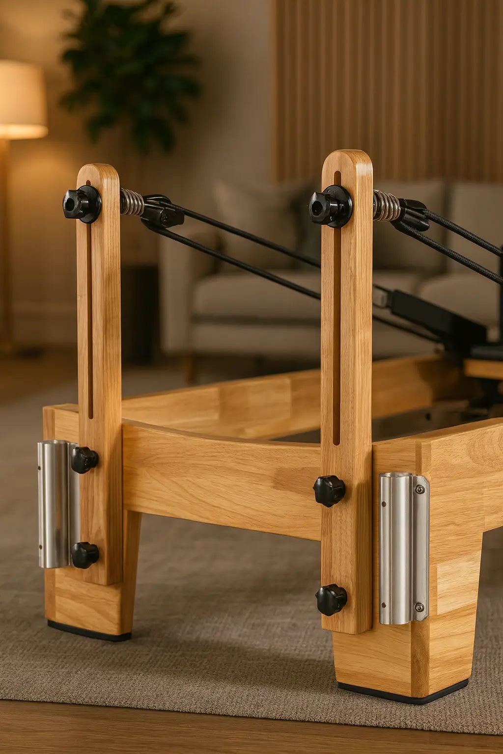 Elara X Reformer | Luxury Pilates Reformer in Adobe White for Professional Studios and Home Gyms - X Sports&Living