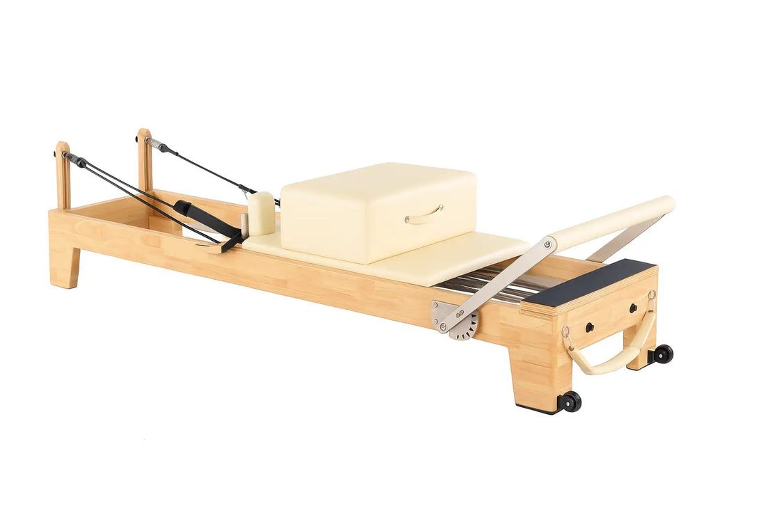 Elara X Reformer | Luxury Pilates Reformer in Adobe White for Professional Studios and Home Gyms - X Sports&Living