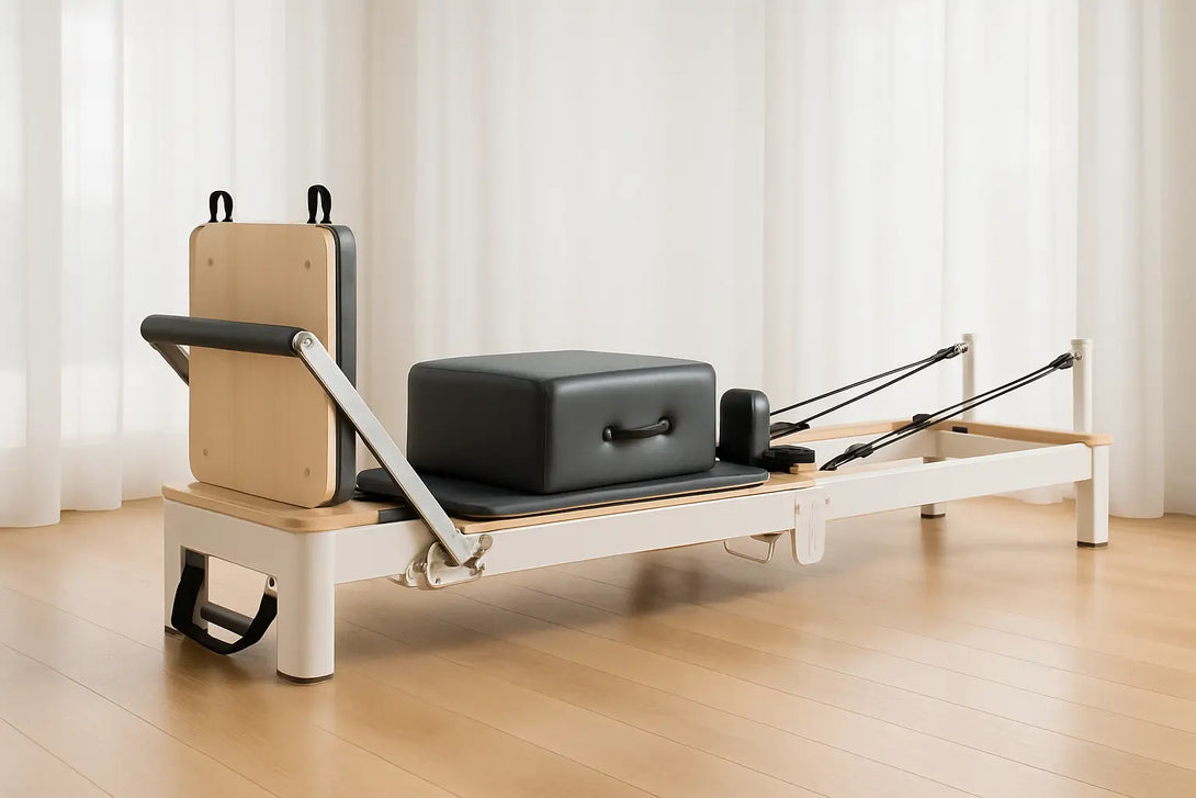 Aventis 4 Luxury Pilates Reformer in Black – Foldable, Space-Saving Reformer for Lagree, Pilates & Home or Professional Studio Training - X Sports&Living