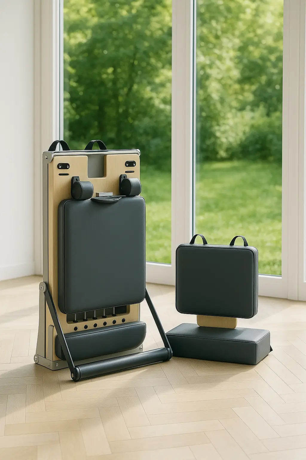 Aventis 4 Luxury Pilates Reformer in Black – Foldable, Space-Saving Reformer for Lagree, Pilates & Home or Professional Studio Training - X Sports&Living