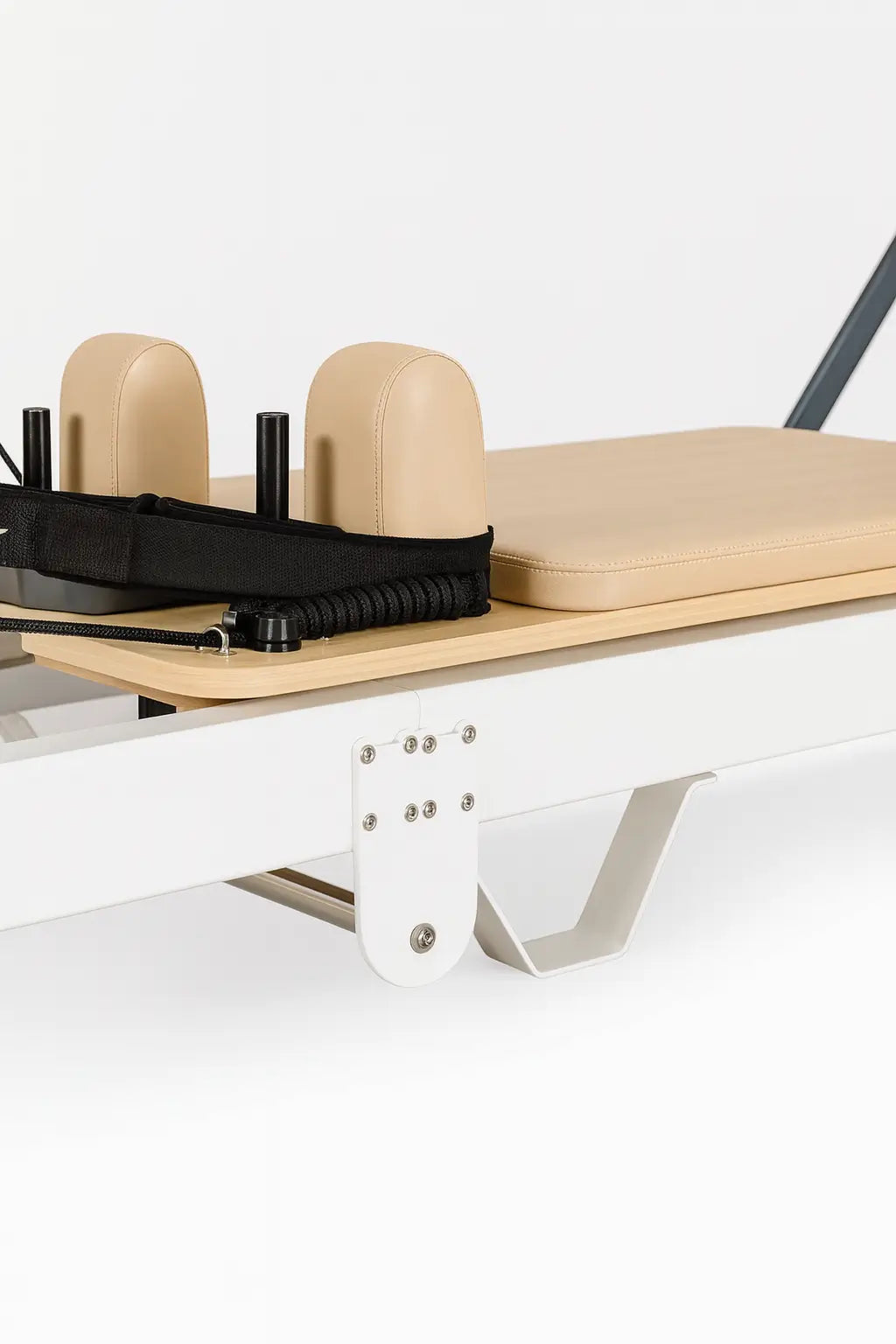 Aventis 4 Luxury Pilates Reformer in Adobe White – Foldable, Space-Saving Reformer for Lagree, Pilates & Home or Professional Studio Training - X Sports&Living