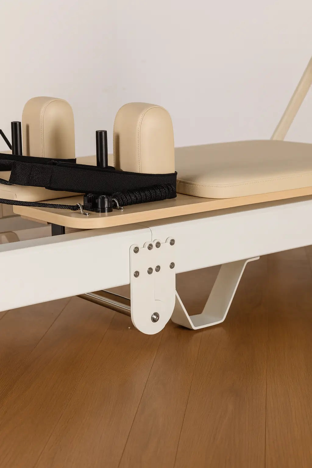 Aventis 4 Luxury Pilates Reformer in Adobe White – Foldable, Space-Saving Reformer for Lagree, Pilates & Home or Professional Studio Training - X Sports&Living