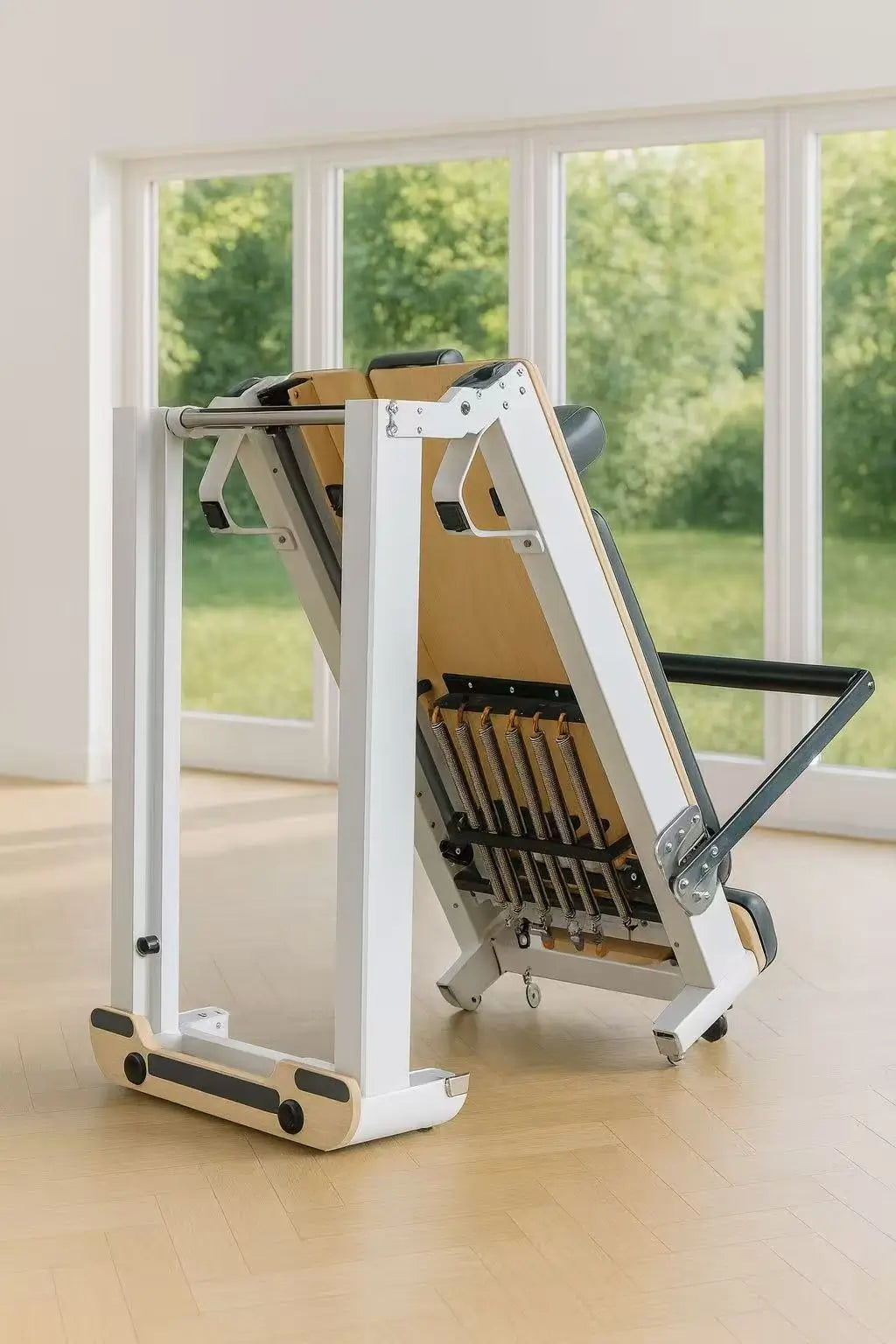 Aventis 4 Luxury Pilates Reformer in Storm Grey – Foldable, Space-Saving Reformer for Lagree, Pilates & Home or Professional Studio Training - X Sports&Living