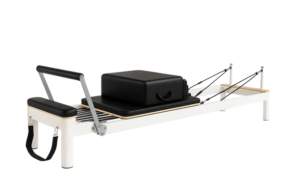 Aventis 2 Reformer | Luxury Pilates Reformer in Adobe White for Professional Studios and Home Gyms - X Sports&Living