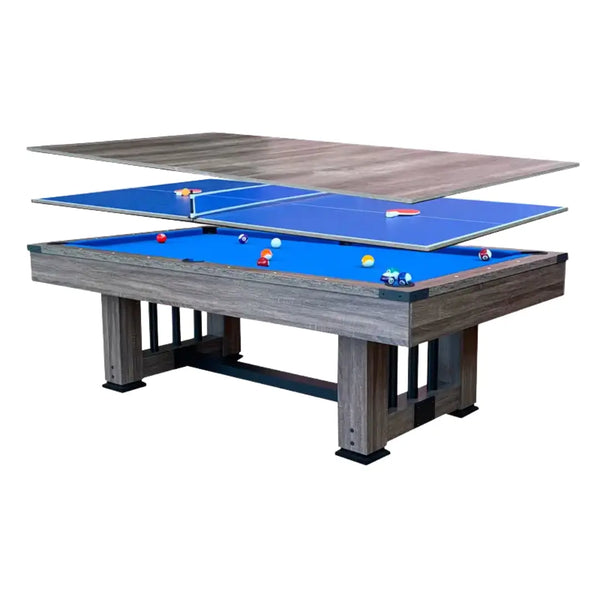 025-LP010X 7FT 3-in-1 Pool Table – Multi-Functional Billiards, Table Tennis & Dining Includes free accessories kit.