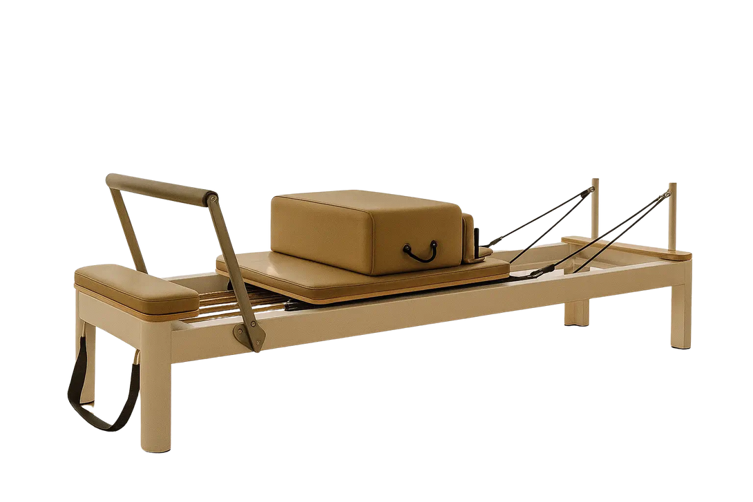 Aventis 2 Reformer | Luxury Pilates Reformer in Adobe White for Professional Studios and Home Gyms - X Sports&Living