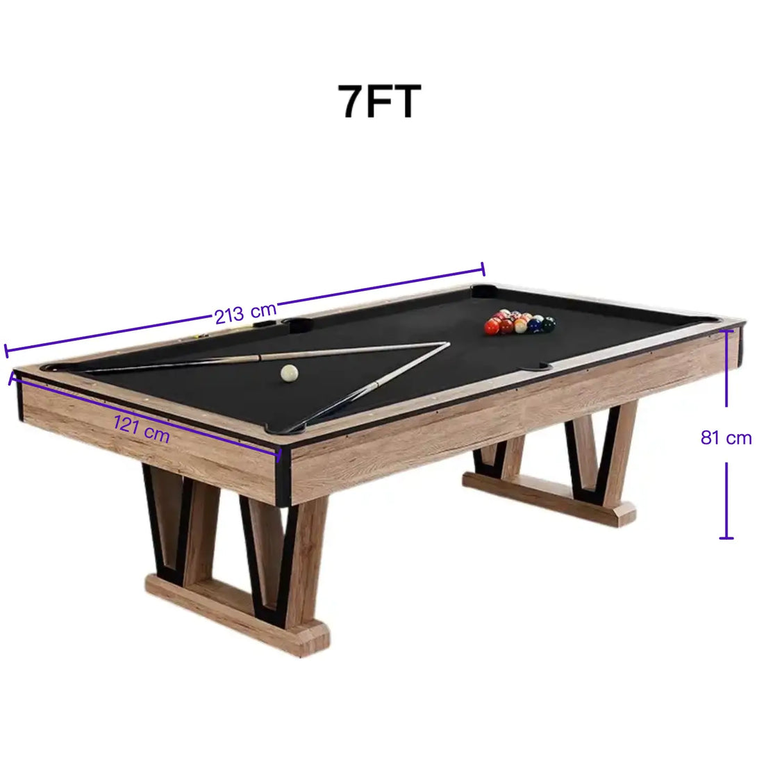 025-LP008X 7FT/8FT/9FT 3-in-1 Pool Table – Multi-Functional Billiards, Table Tennis & Dining Free accessories kit included. - X Sports&Living