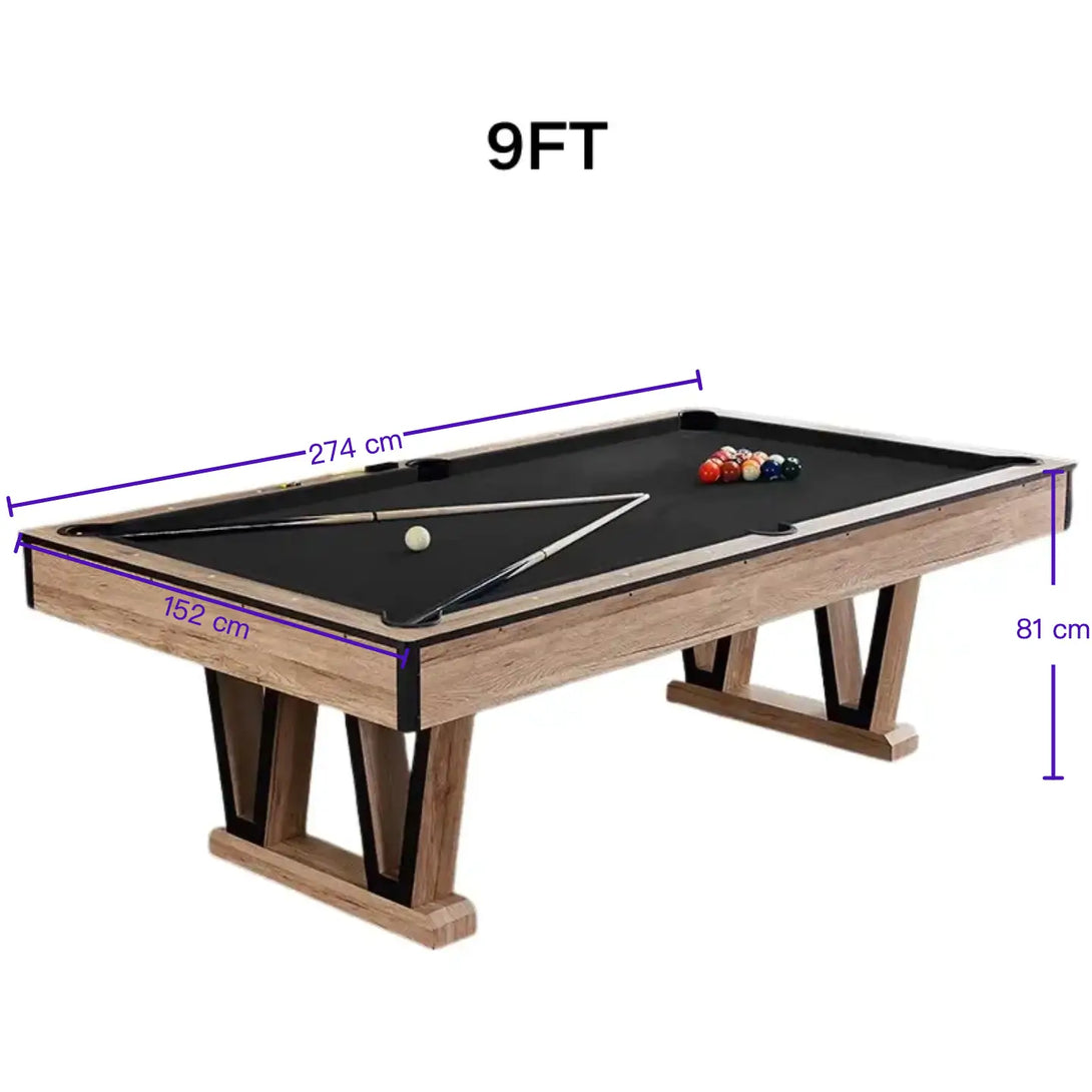025-LP008X 7FT/8FT/9FT 3-in-1 Pool Table – Multi-Functional Billiards, Table Tennis & Dining Free accessories kit included. - X Sports&Living