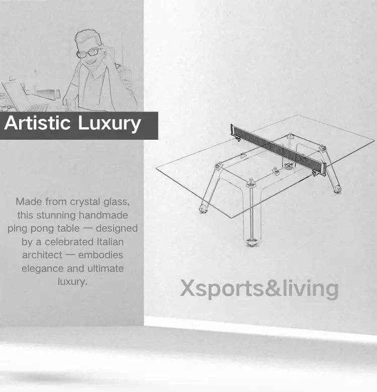 Eterna — The Crystal Luxury Ping Pong Table. Where Sport Meets Art in Crystal Perfection