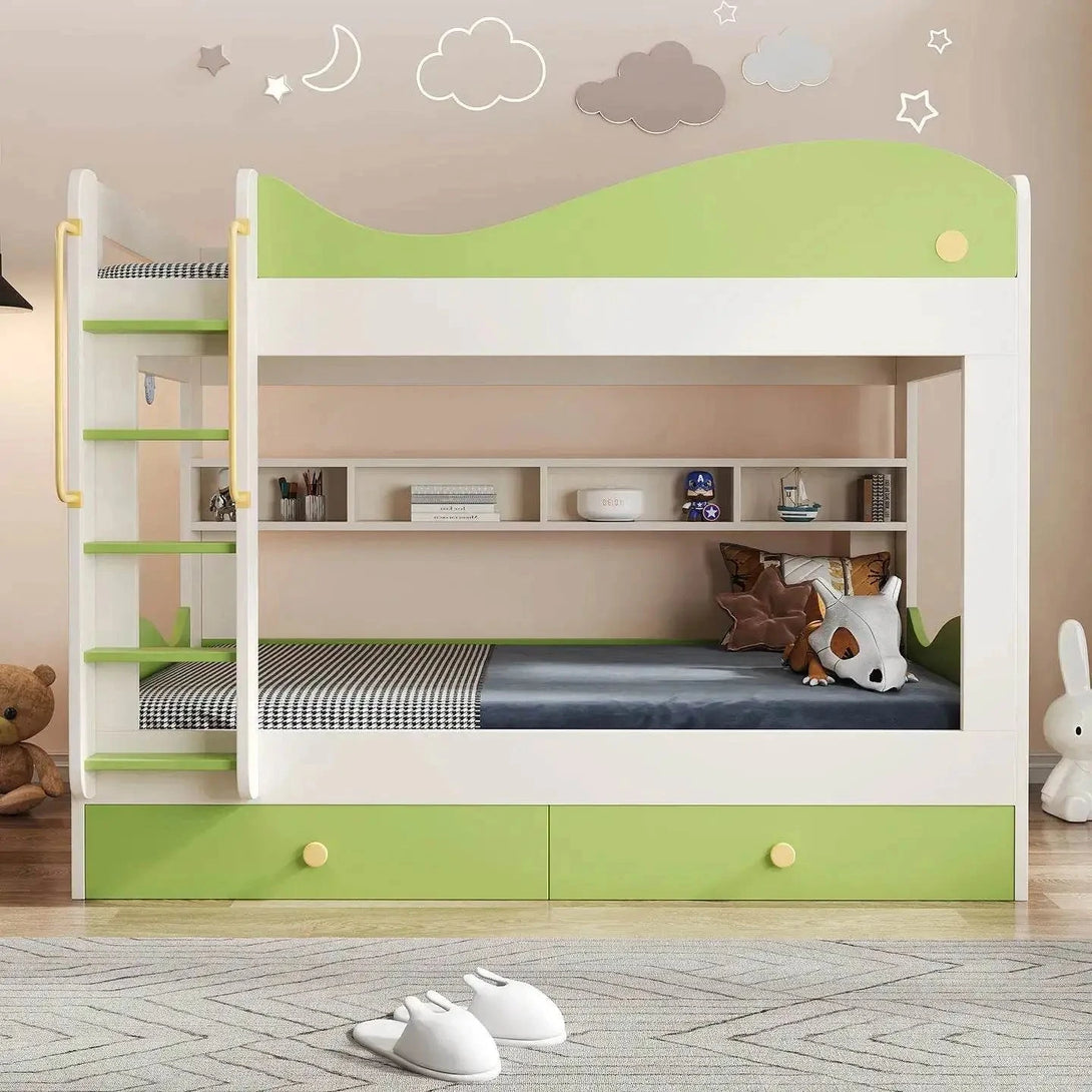 DreamSteps3 upper and lower bunk bed small apartment two-layer high and low child and mother parallel bed with the same width