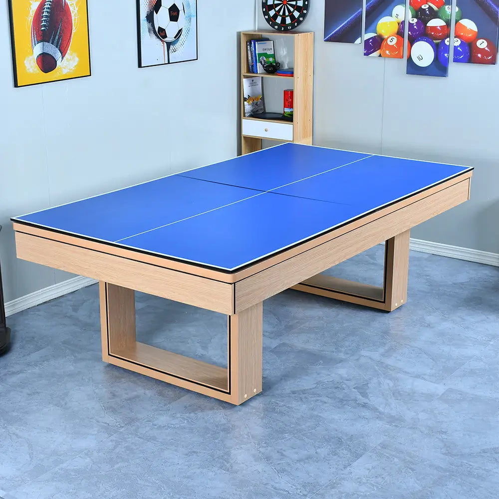 025-LP007X 7FT/8FT/9FT 3-in-1 Pool Table – Multi-Functional Billiards, Snooker, Table Tennis & Dining Foldable design for space-saving storage. Free accessories kit included. - X Sports&Living