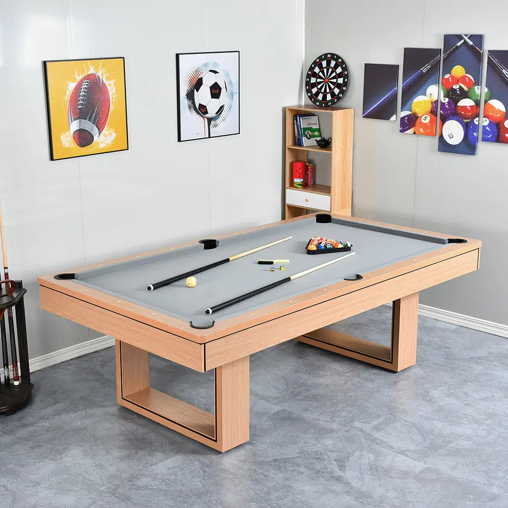 025-LP007X 7FT/8FT/9FT 3-in-1 Pool Table – Multi-Functional Billiards, Snooker, Table Tennis & Dining Foldable design for space-saving storage. Free accessories kit included. - X Sports&Living