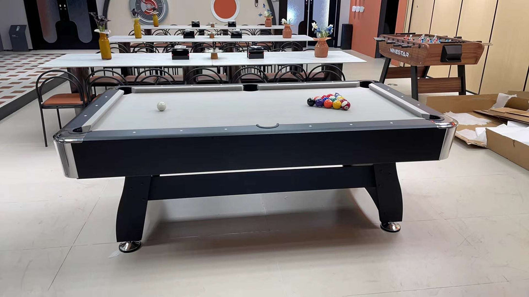 025-LP004X 7FT 8FT 3-in-1 Pool Table – Multi-Function Billiards/Ping Pong/Dining.Free accessory kit included. - X Sports&Living