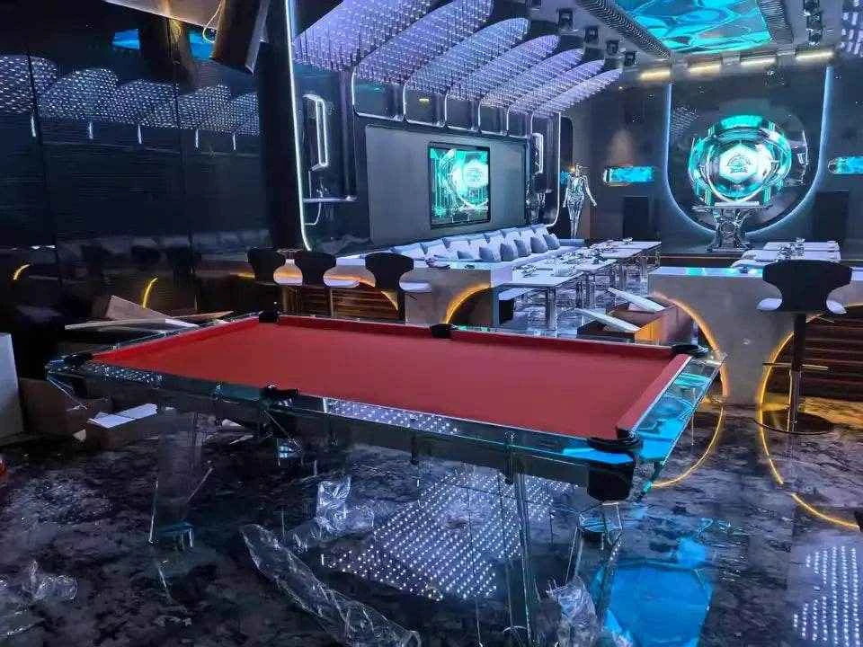 Crystal Collection — Italian Luxury Tempered Glass Pool Table