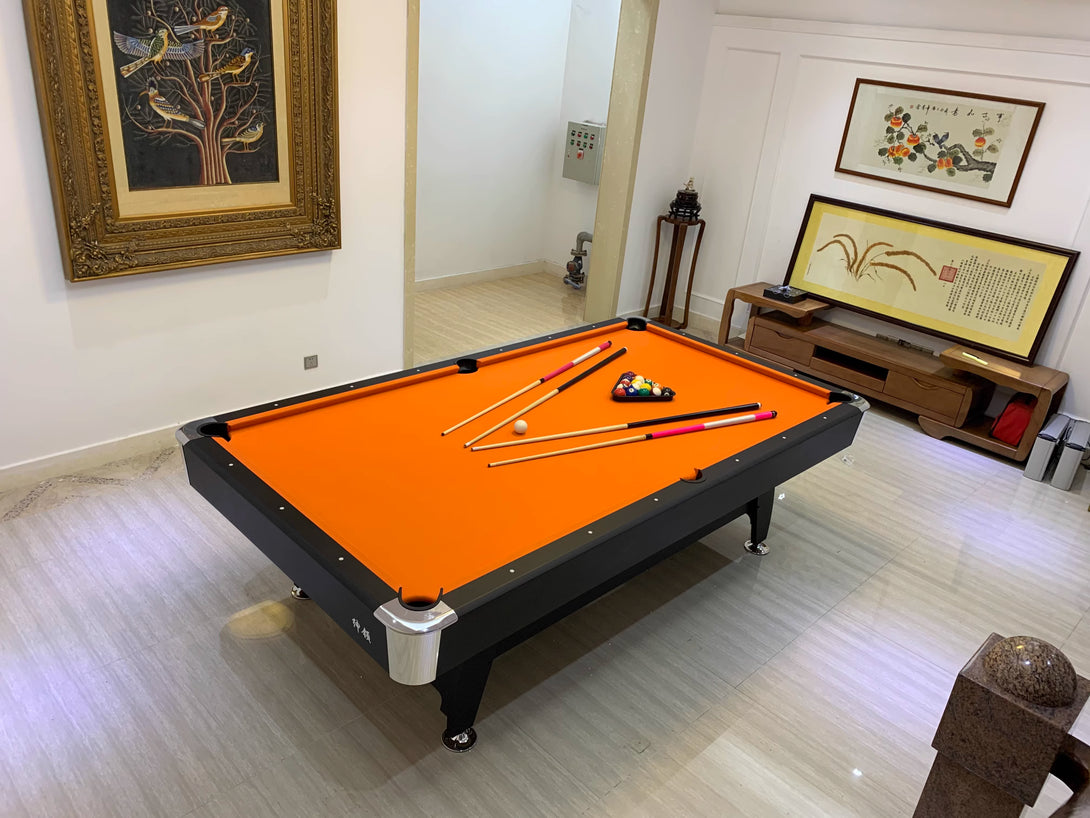 025-LP004X 7FT 8FT 3-in-1 Pool Table – Multi-Function Billiards/Ping Pong/Dining.Free accessory kit included. - X Sports&Living