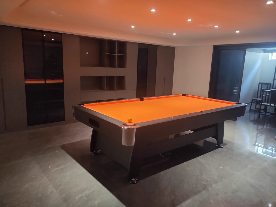 025-LP004X 7FT 8FT 3-in-1 Pool Table – Multi-Function Billiards/Ping Pong/Dining.Free accessory kit included. - X Sports&Living