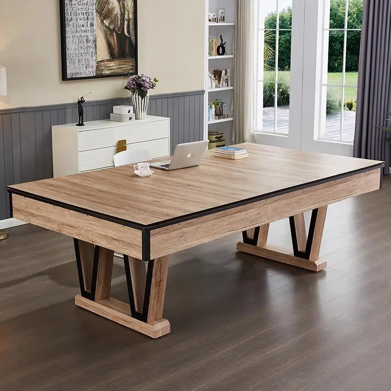 025-LP008X 7FT/8FT/9FT 3-in-1 Pool Table – Multi-Functional Billiards, Table Tennis & Dining Free accessories kit included. - X Sports&Living