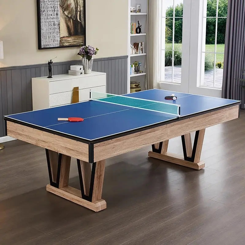 025-LP008X 7FT/8FT/9FT 3-in-1 Pool Table – Multi-Functional Billiards, Table Tennis & Dining Free accessories kit included. - X Sports&Living