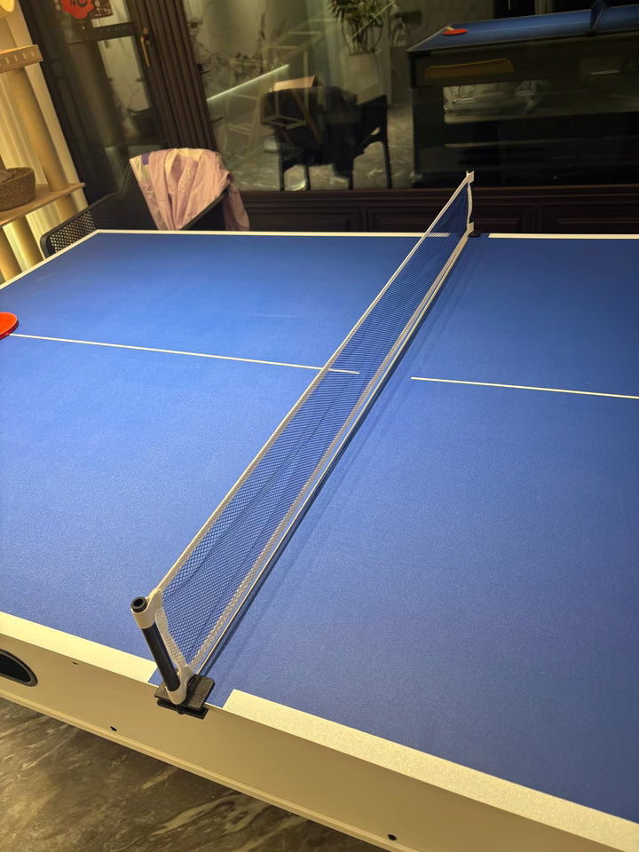 025-LP003X 4-in-1 multi-function table – billiards, air hockey, table tennis & dining. Free accessory kit included. Perfect for game rooms. - X Sports&Living