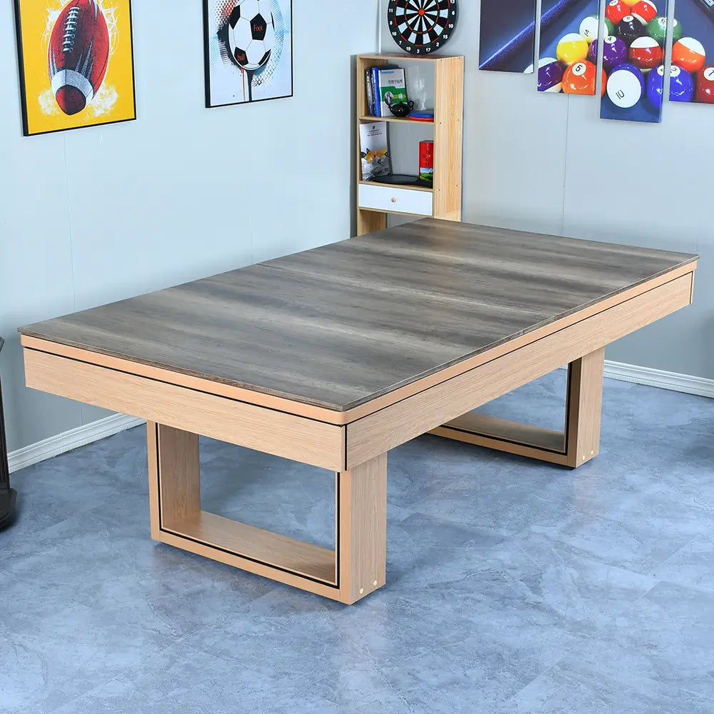 025-LP007X 7FT/8FT/9FT 3-in-1 Pool Table – Multi-Functional Billiards, Snooker, Table Tennis & Dining Foldable design for space-saving storage. Free accessories kit included. - X Sports&Living