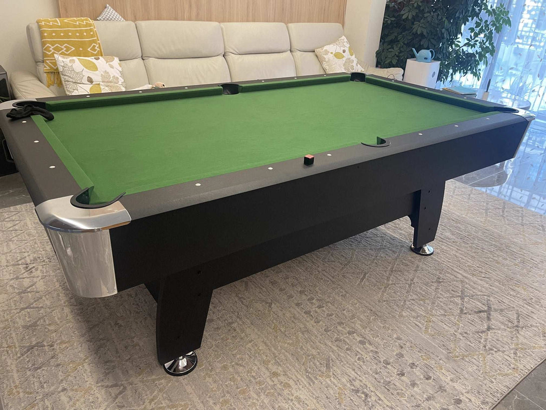 025-LP004X 7FT 8FT 3-in-1 Pool Table – Multi-Function Billiards/Ping Pong/Dining.Free accessory kit included. - X Sports&Living