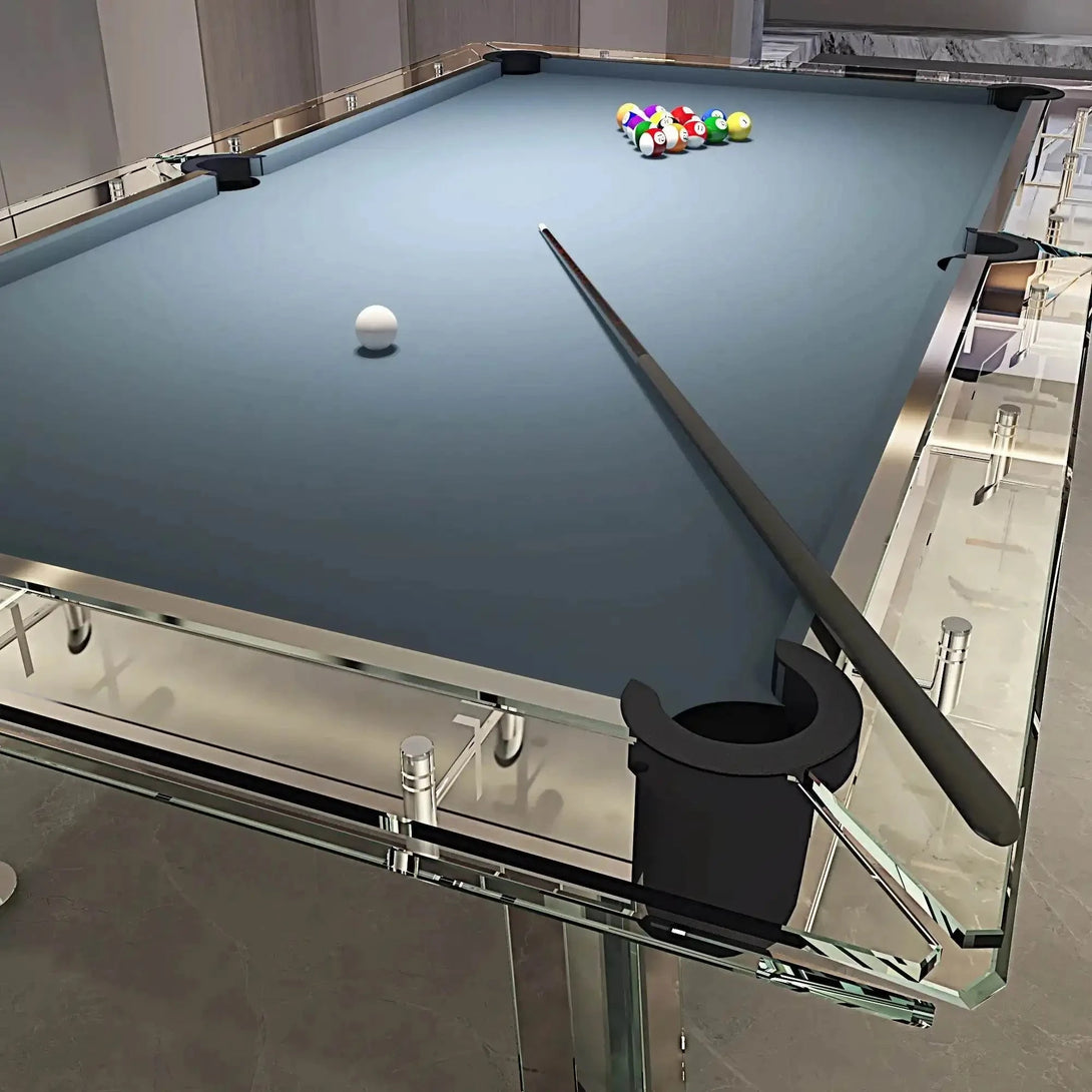 Crystal Collection — Italian Luxury Tempered Glass Pool Table