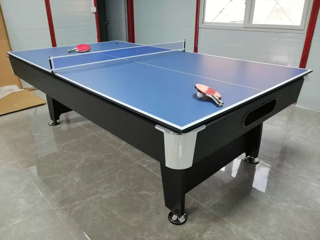 025-LP004X 7FT 8FT 3-in-1 Pool Table – Multi-Function Billiards/Ping Pong/Dining.Free accessory kit included. - X Sports&Living