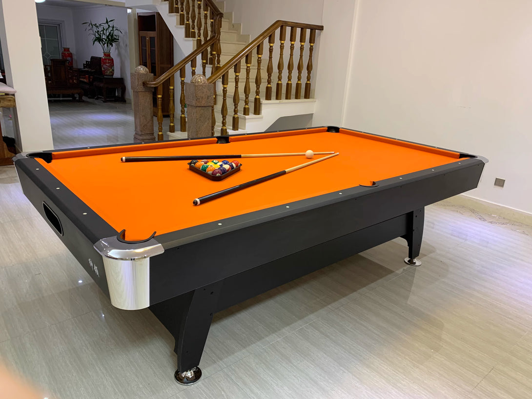 025-LP004X 7FT 8FT 3-in-1 Pool Table – Multi-Function Billiards/Ping Pong/Dining.Free accessory kit included. - X Sports&Living