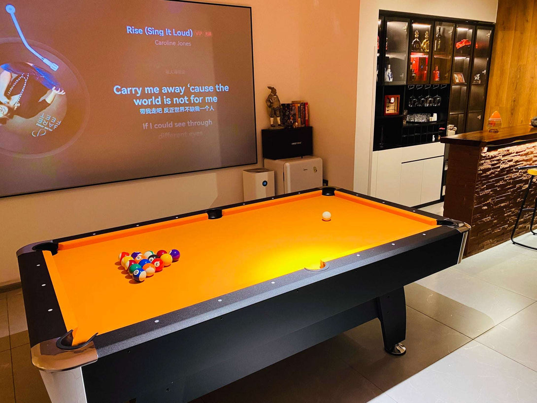 025-LP004X 7FT 8FT 3-in-1 Pool Table – Multi-Function Billiards/Ping Pong/Dining.Free accessory kit included. - X Sports&Living