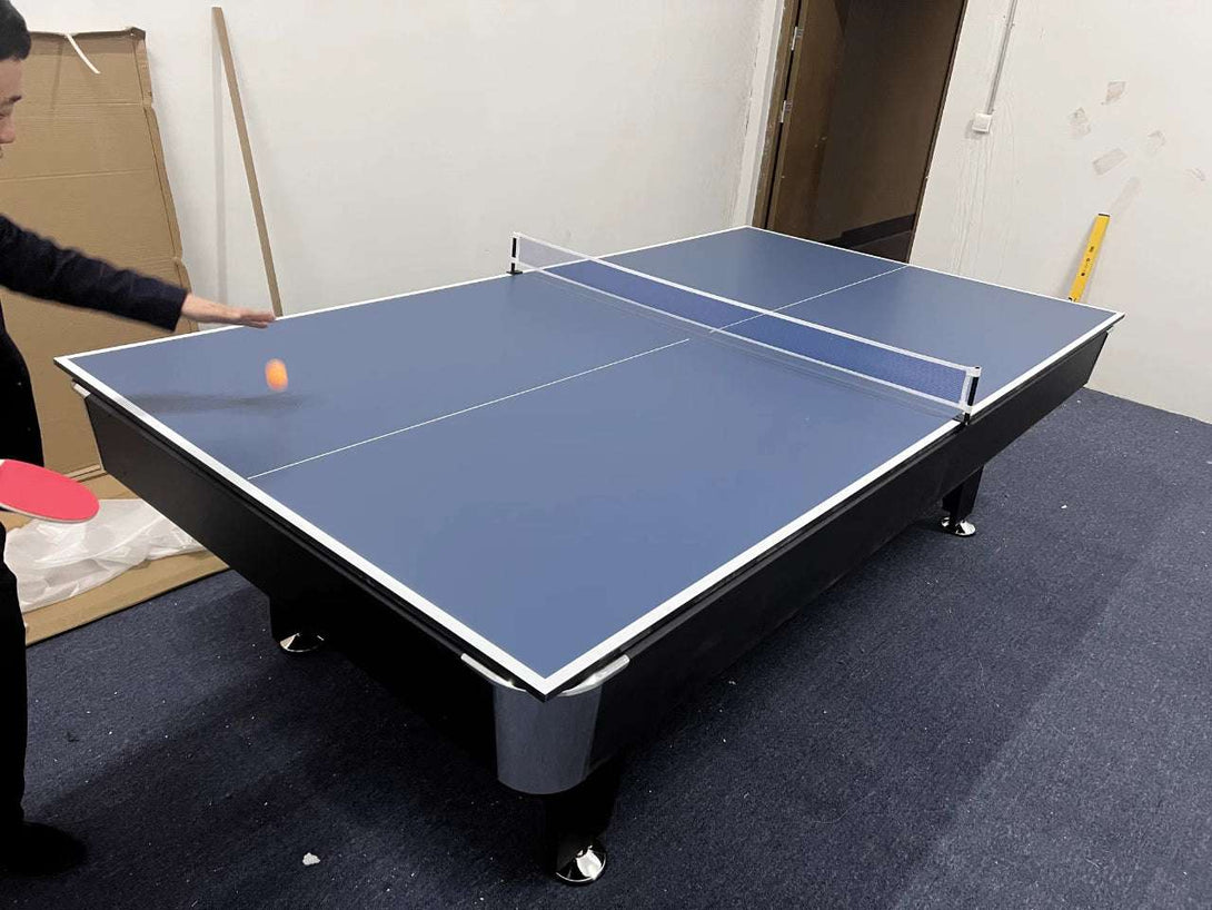 025-LP004X 7FT 8FT 3-in-1 Pool Table – Multi-Function Billiards/Ping Pong/Dining.Free accessory kit included. - X Sports&Living