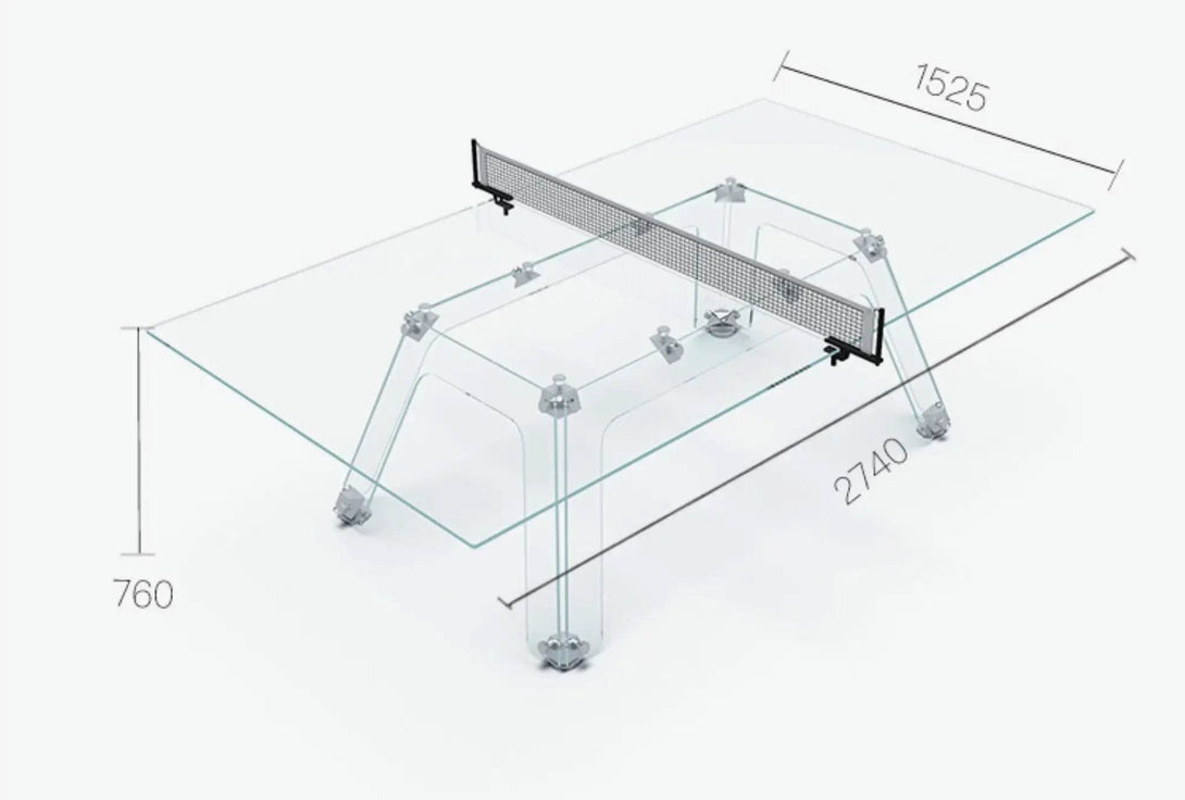 Eterna — The Crystal Luxury Ping Pong Table. Where Sport Meets Art in Crystal Perfection - X Sports&Living