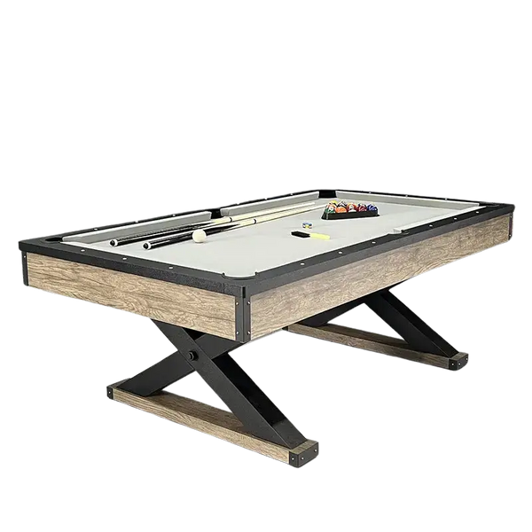 025-LP009X 7FT 3-in-1 Pool Table – Multi-Functional Billiards, Table Tennis & Dining Table Comes with a free accessories kit. - X Sports&Living