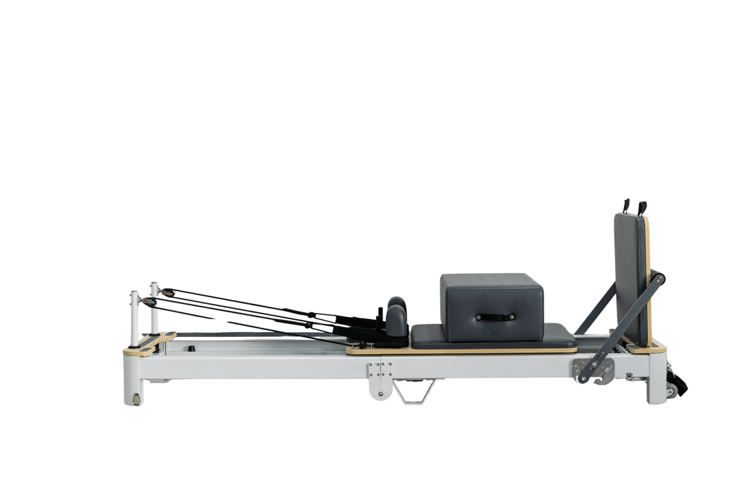 Aventis 4 Luxury Pilates Reformer in Storm Grey – Foldable, Space-Saving Reformer for Lagree, Pilates & Home or Professional Studio Training - X Sports&Living