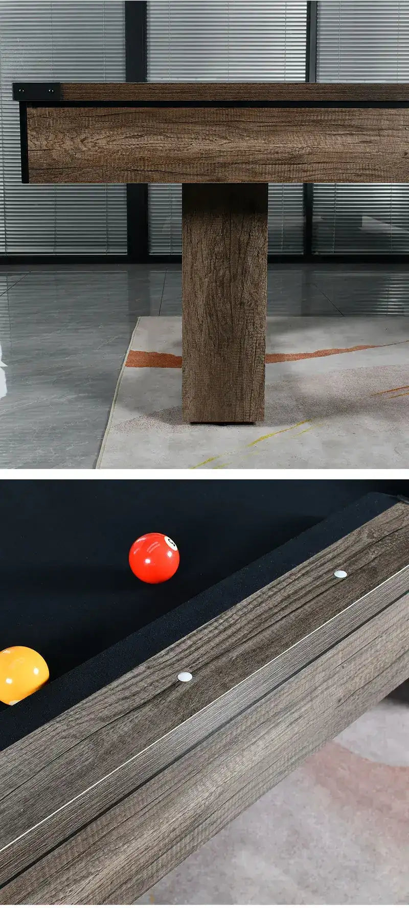 025-LP011X 7FT 3-in-1 Pool Table – Multi-Functional Billiards, Table Tennis & Dining Includes free accessories kit. - X Sports&Living