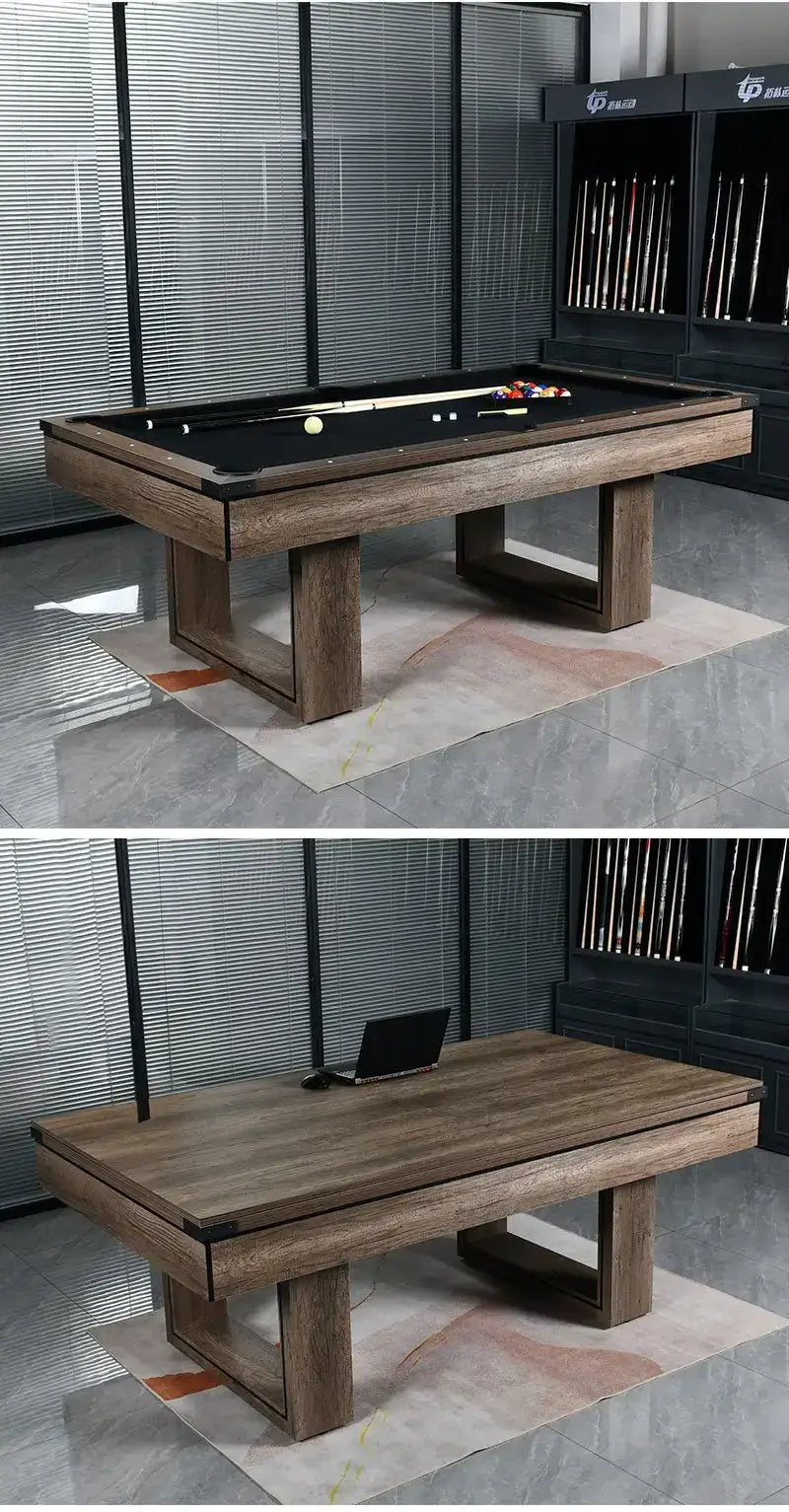 025-LP011X 7FT 3-in-1 Pool Table – Multi-Functional Billiards, Table Tennis & Dining Includes free accessories kit. - X Sports&Living